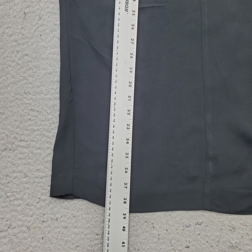 J.Crew Column Skirt Womens 4 Black Pleated Lined Vented Back Formal Professional - Picture 3 of 8